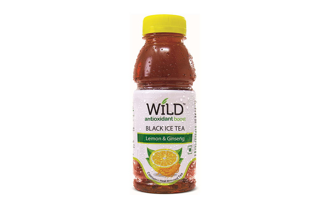 Wild Black Ice Tea Lemon & Ginseng   Plastic Bottle  300 millilitre